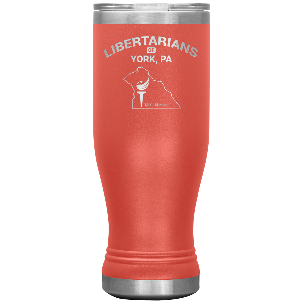 Libertarians of York PA Vaccuum Tumbler - Proud Libertarian - Libertarian Party of Pennsylvania - York