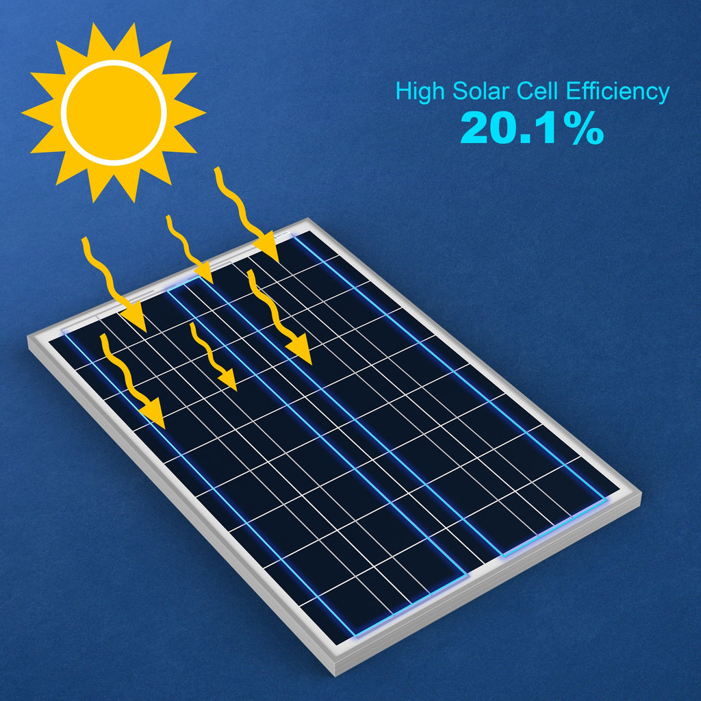 100 Watts Poly Solar Panel, 12V by ACOPOWER - Proud Libertarian - ACOPOWER