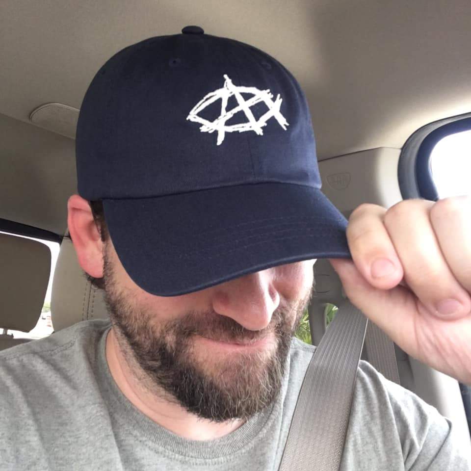 AnarchoChristian Dad hat - Proud Libertarian - AnarchoChristian