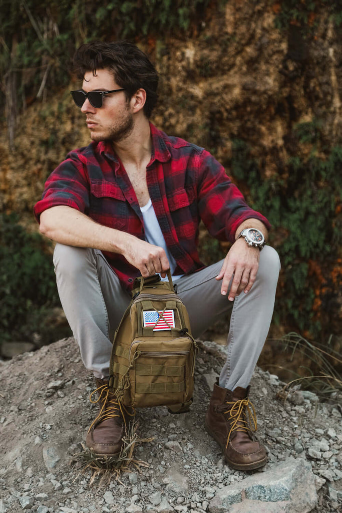 Tactical Military Sling Shoulder Bag by Jupiter Gear - Proud Libertarian - Jupiter Gear