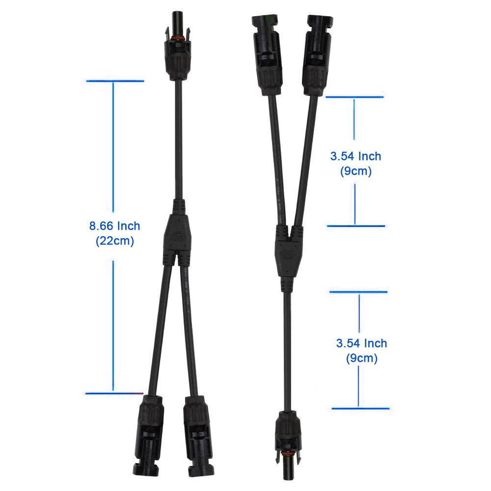 1 Pair Solar Panel MC4 T/Y Connectors by ACOPOWER - Proud Libertarian - ACOPOWER