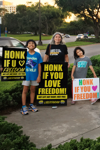 Honk if You love Freedom - Profits for Protests Youth Sign (18