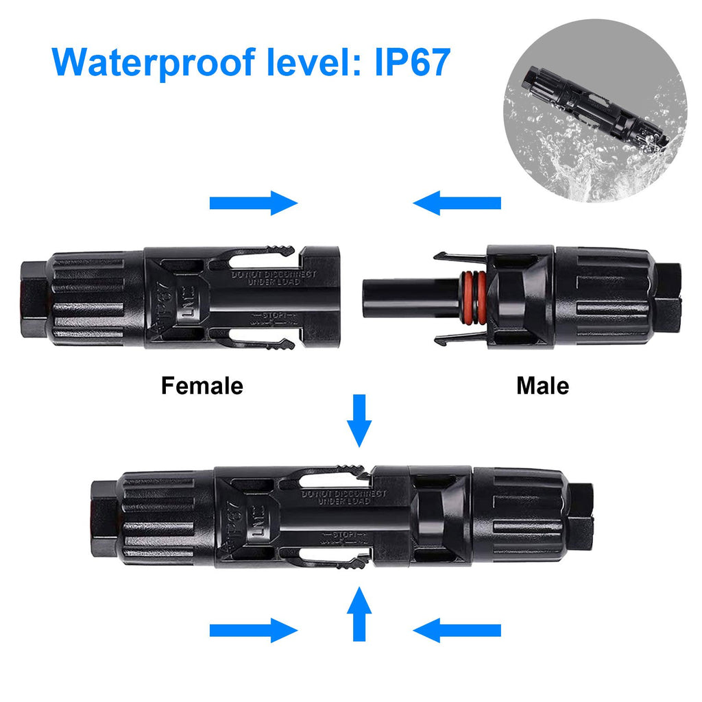 1 Pairs MC4 Connector Male/Female Solar Panel Cable Connectors by ACOPOWER - Proud Libertarian - ACOPOWER