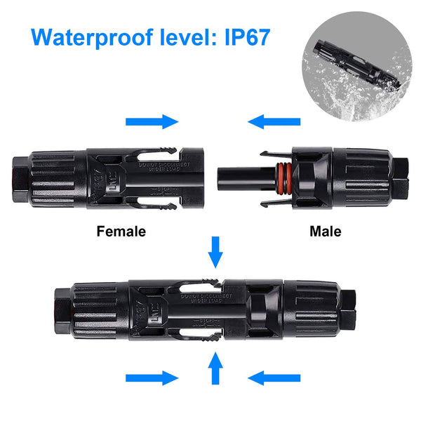 1 Pairs MC4 Connector Male/Female Solar Panel Cable Connectors by ACOPOWER - Proud Libertarian - ACOPOWER