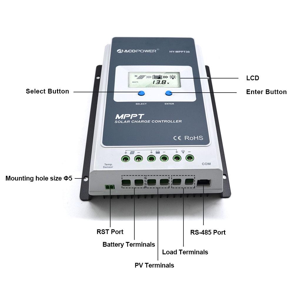 30A MPPT Solar Charge Controller by ACOPOWER - Proud Libertarian - ACOPOWER