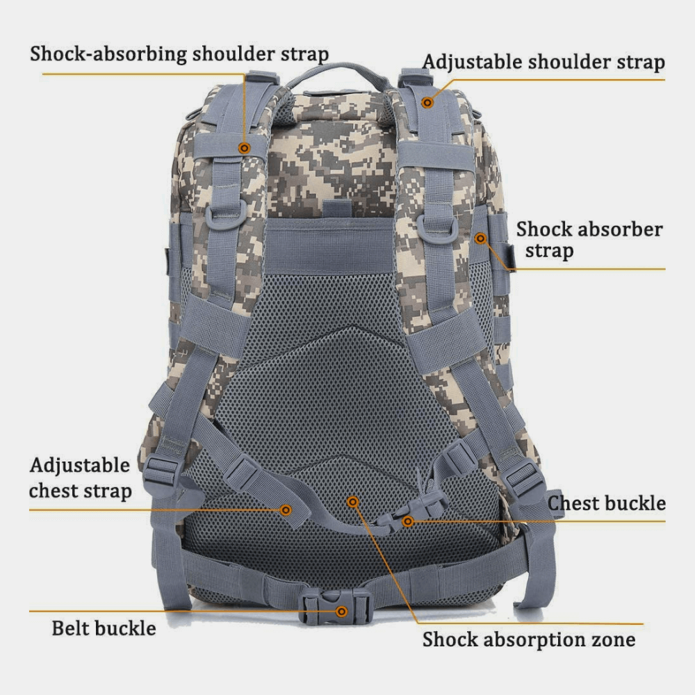 Tactical Military 45L Molle Rucksack Backpack by Jupiter Gear - Proud Libertarian - Jupiter Gear