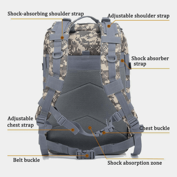 Tactical Military 45L Molle Rucksack Backpack by Jupiter Gear - Proud Libertarian - Jupiter Gear