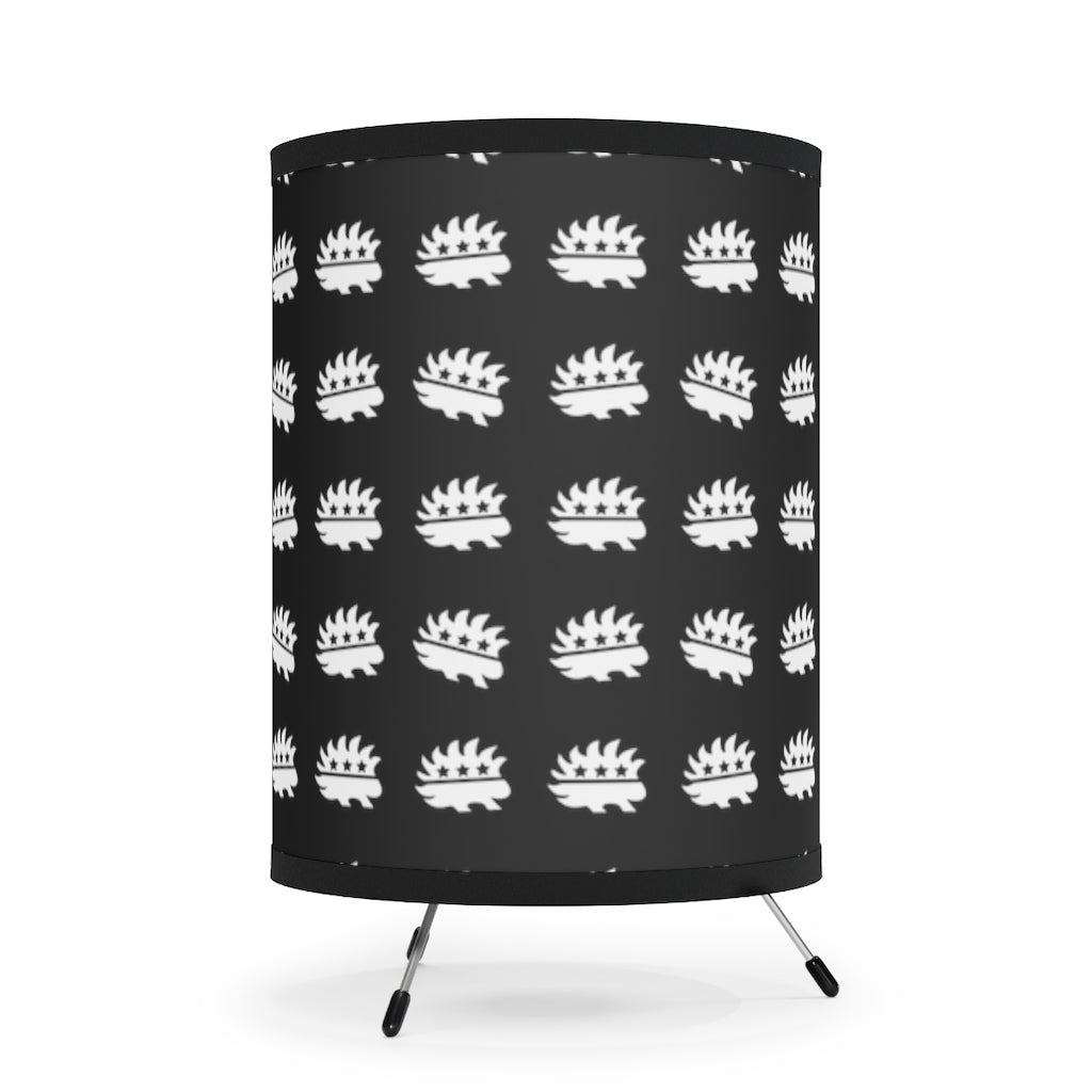 Porcupine Tripod Lamp with High-Res Printed Shade, US\CA plug - Proud Libertarian - Printify