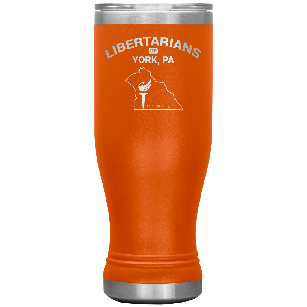 Libertarians of York PA Vaccuum Tumbler - Proud Libertarian - Libertarian Party of Pennsylvania - York