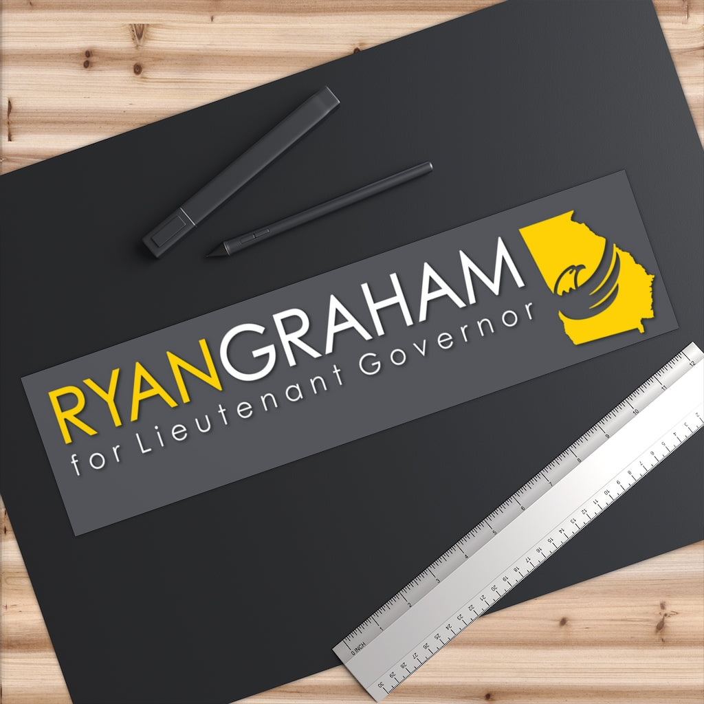 Ryan Graham for Lieutenant Governor Bumper Sticker - Proud Libertarian - Graham for Georgia