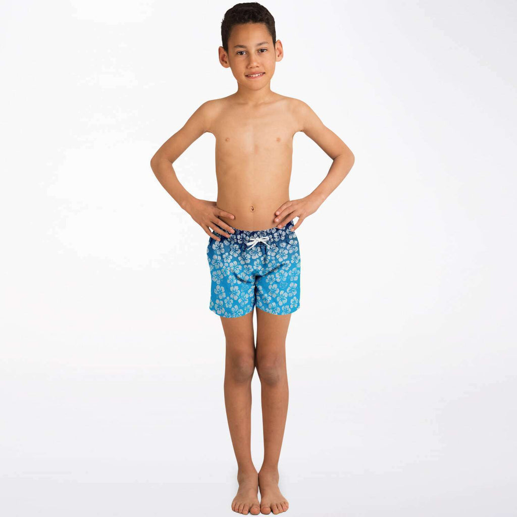 Alaska Libertarian Hawaiian Kids Swim Trunks - With Igloos and Porcupines - Proud Libertarian - Alaska Libertarian Party