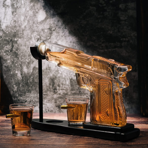 Clear Pistol Decanter by The Wine Savant by The Wine Savant - Proud Libertarian - The Wine Savant