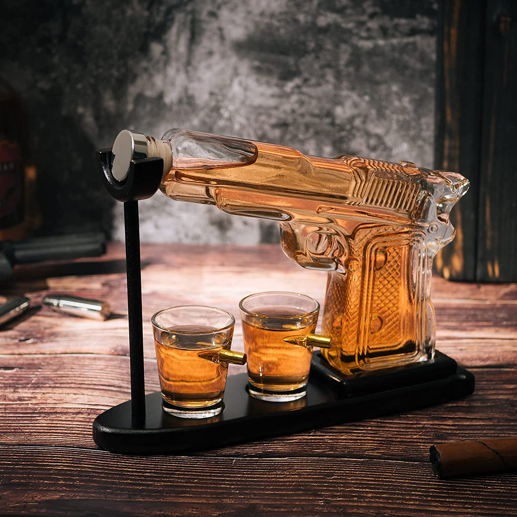 Clear Pistol Decanter by The Wine Savant by The Wine Savant - Proud Libertarian - The Wine Savant