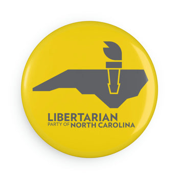 LPNC Button Magnet, Round (1 & 10 pcs) - Proud Libertarian - Libertarian Party of North Carolina