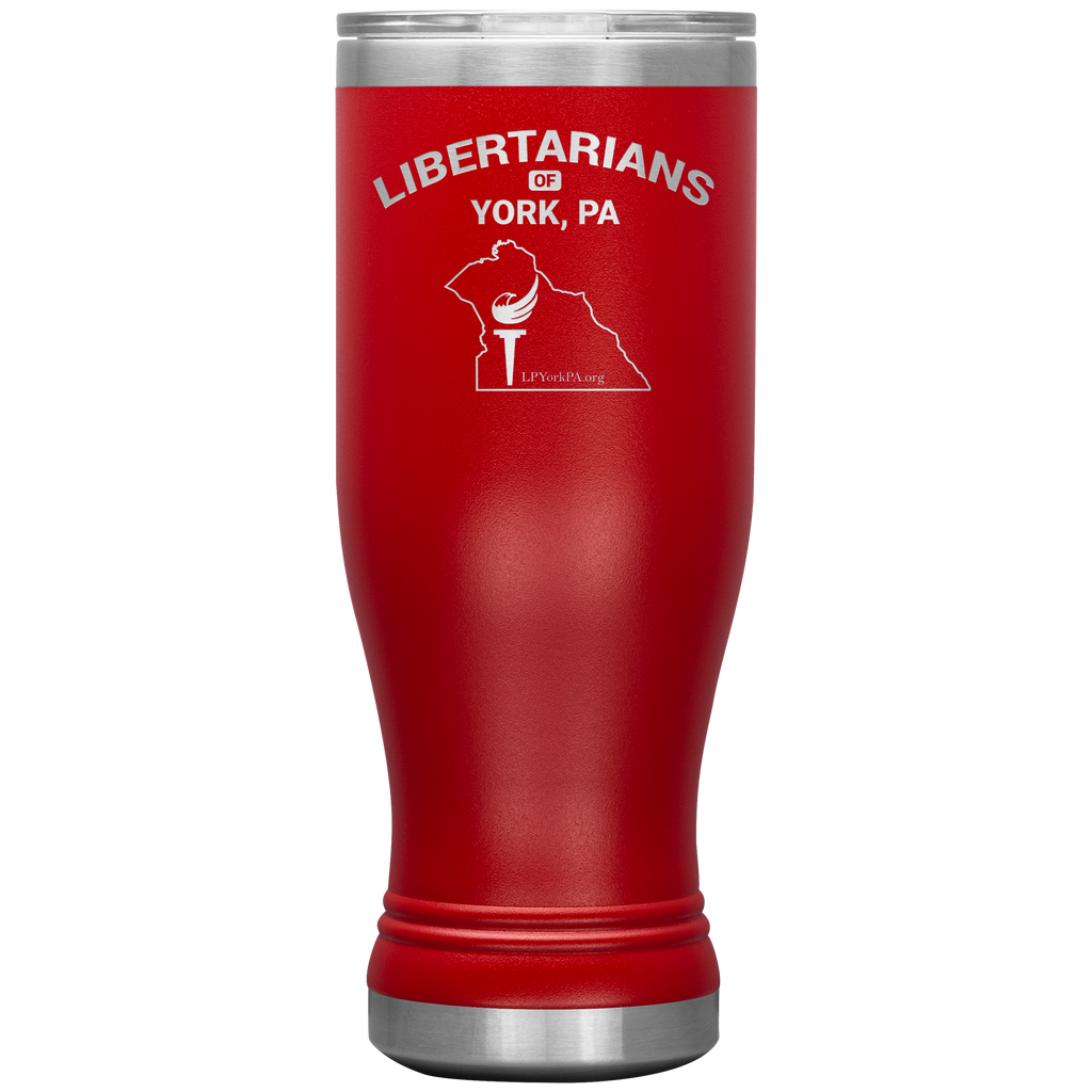 Libertarians of York PA Vaccuum Tumbler - Proud Libertarian - Libertarian Party of Pennsylvania - York