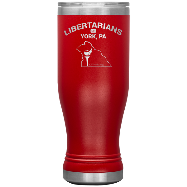 Libertarians of York PA Vaccuum Tumbler - Proud Libertarian - Libertarian Party of Pennsylvania - York