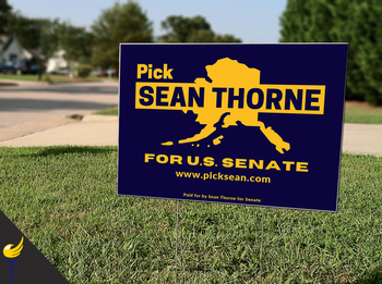 Pick Sean for US Senate Yard Sign 18