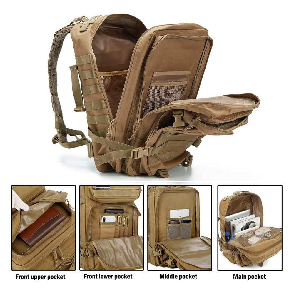Tactical Military 45L Molle Rucksack Backpack by Jupiter Gear - Proud Libertarian - Jupiter Gear