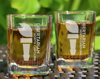 LPNC Shot Glass (6 pack) - Proud Libertarian - Libertarian Party of North Carolina