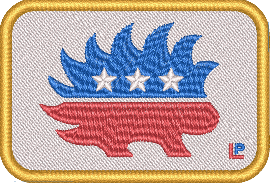 Libertarian Porcupine Morale Patch - Proud Libertarian - Proud Libertarian