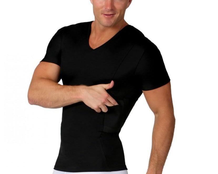 I.S.PRO USA Tactical V-Neck Gun Holder MGV017 by InstantFigure INC - Proud Libertarian - InstantFigure INC