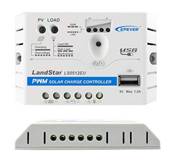 10W 12V Solar Charger Kit, 5A Charge Controller with Alligator Clips by ACOPOWER - Proud Libertarian - ACOPOWER