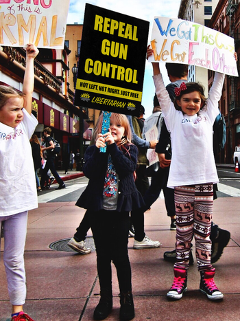 Repeal Gun Control - Profits for Protests Youth Sign (18