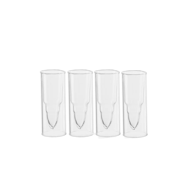 50 Caliber Shot Glasses Set - Set of 4 - Each holds 2 Ounces - Tactical Bullet Casings Shot Glasses by The Wine Savant by The Wine Savant - Proud Libertarian - The Wine Savant