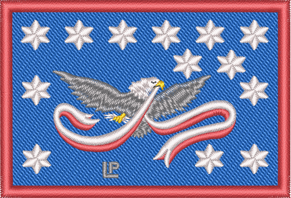 Historical Flag Morale Patch - Proud Libertarian - Proud Libertarian