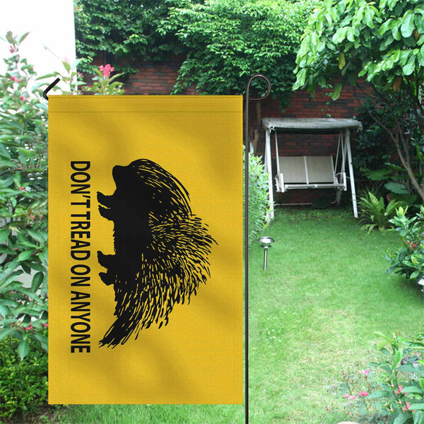 Don't Tread on Anyone Porcupine Two Sided Flag - Proud Libertarian - Proud Libertarian