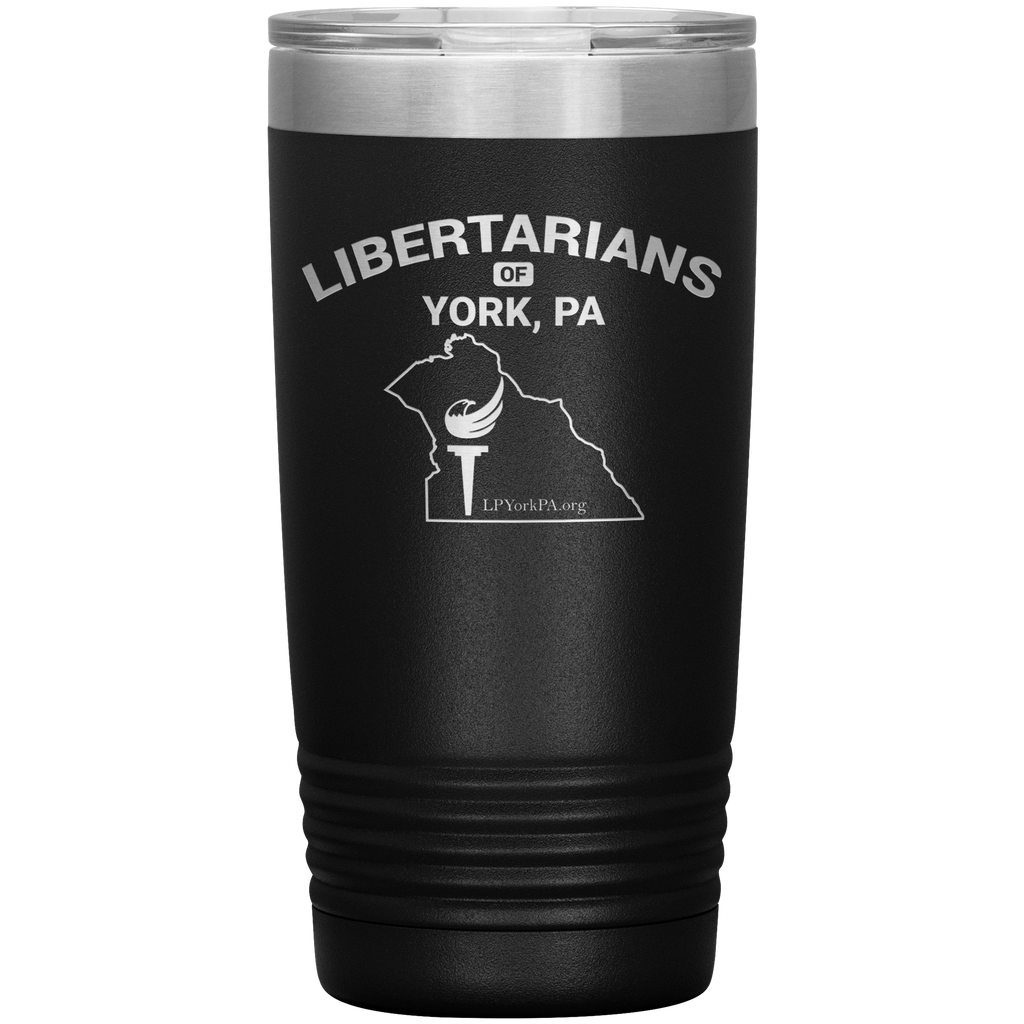 Libertarians of York PA Vaccuum Travel Mug - Proud Libertarian - Libertarian Party of Pennsylvania - York