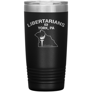 Libertarians of York PA Vaccuum Travel Mug - Proud Libertarian - Libertarian Party of Pennsylvania - York