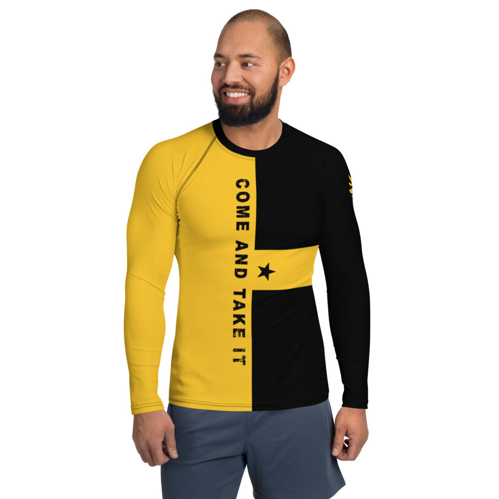 Come and Take It AR-15 Men's Rash Guard - Proud Libertarian - Libertarian Frontier