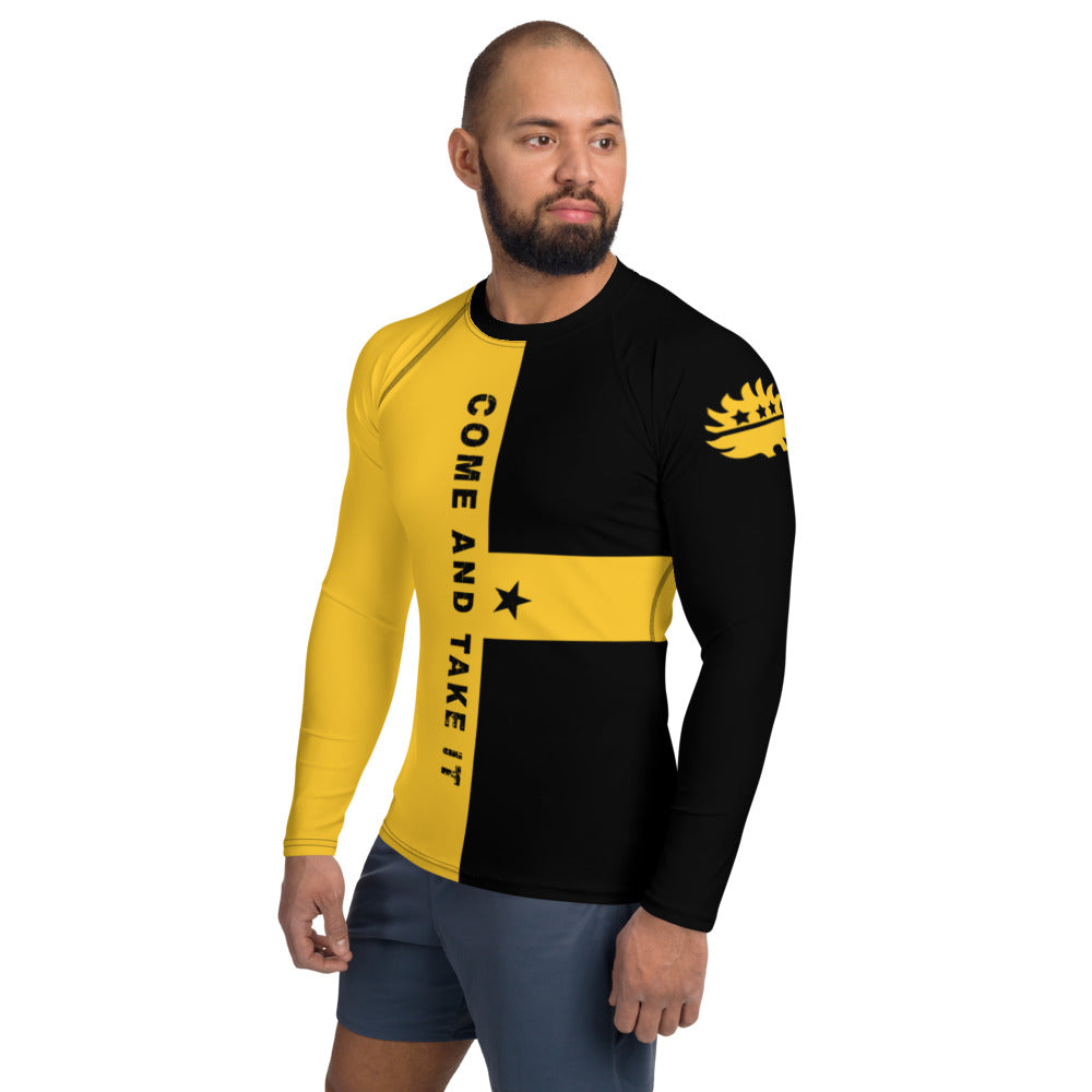 Come and Take It AR-15 Men's Rash Guard - Proud Libertarian - Libertarian Frontier