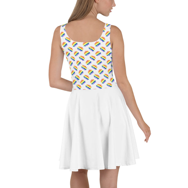 LGBTQ Pride Porcupine Skater Dress - Proud Libertarian - Proud Libertarian