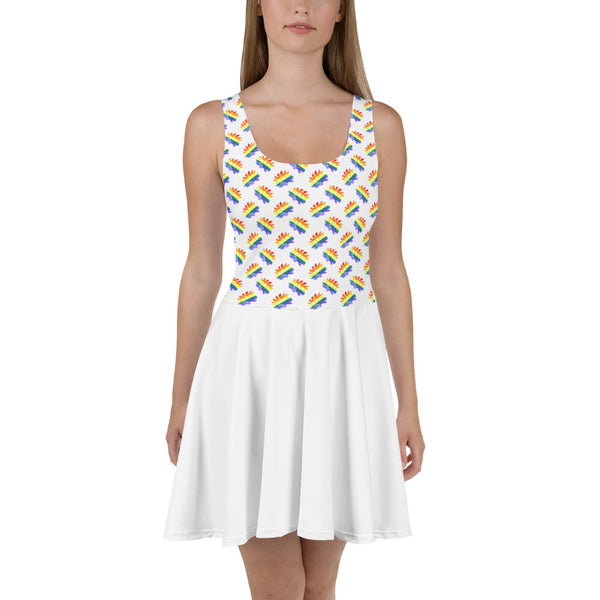 LGBTQ Pride Porcupine Skater Dress - Proud Libertarian - Proud Libertarian