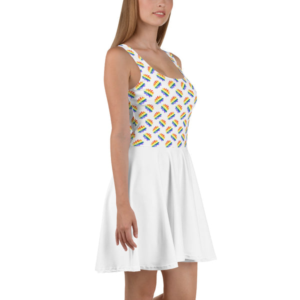 LGBTQ Pride Porcupine Skater Dress - Proud Libertarian - Proud Libertarian