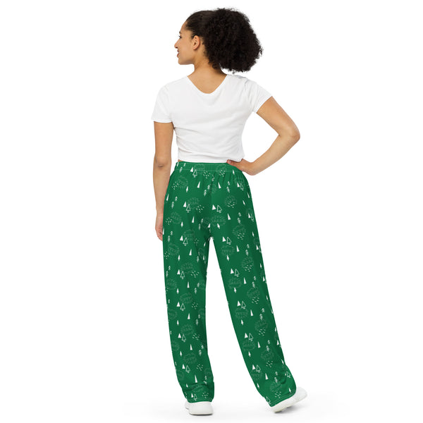 Christmas Porcu-pines All-over print unisex wide-leg pants - Proud Libertarian - Proud Libertarian