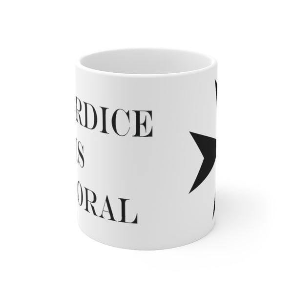 Cowardice is Immoral 11oz White Mug - Proud Libertarian - Proud Libertarian