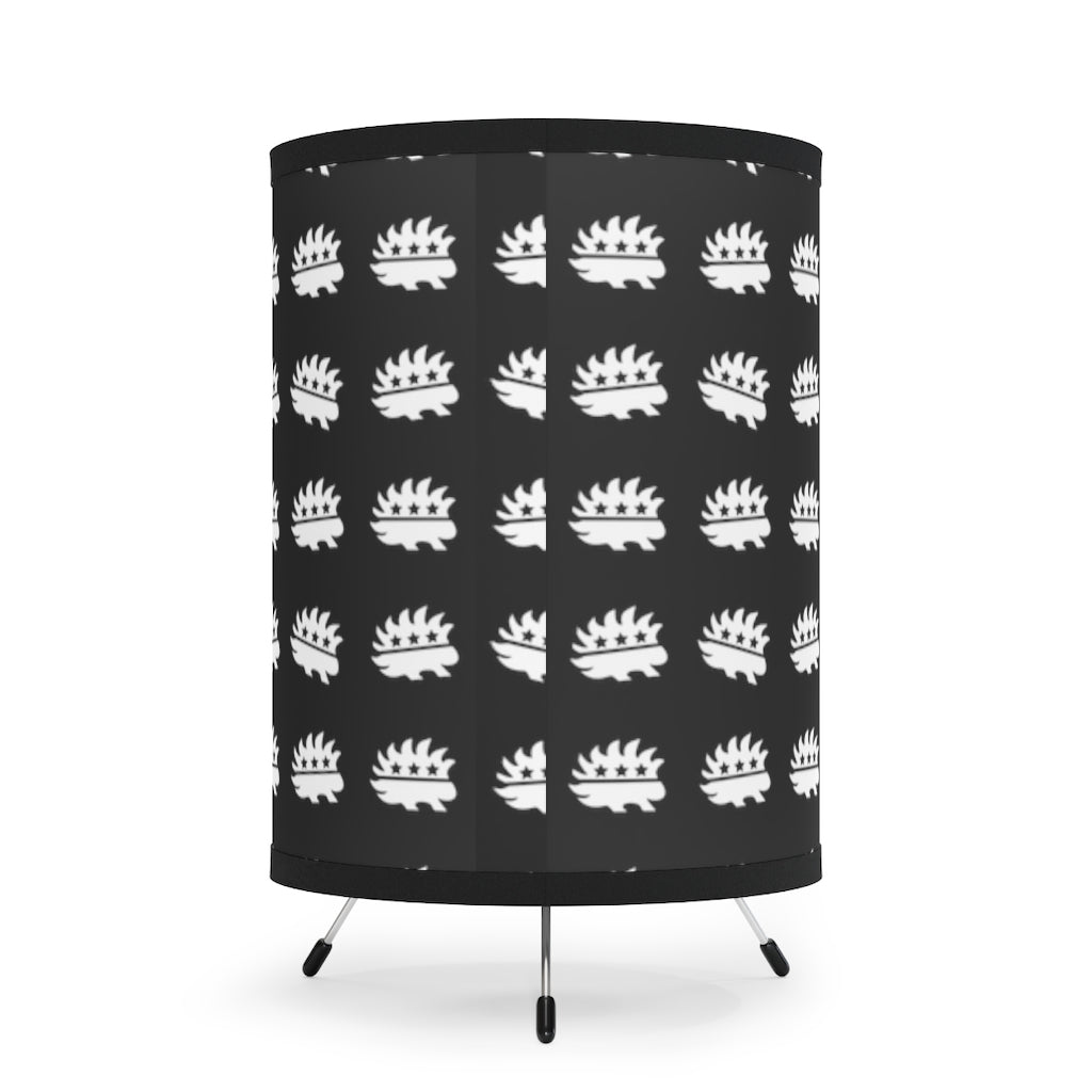 Porcupine Tripod Lamp with High-Res Printed Shade, US\CA plug - Proud Libertarian - Printify