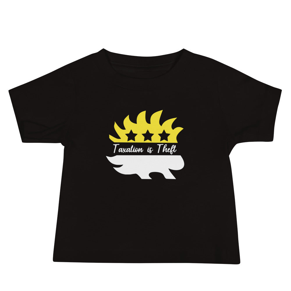 Taxation is Theft Porcupine Baby Jersey Short Sleeve Tee - Proud Libertarian - Rachael Revolution