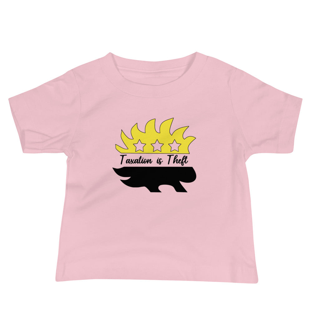 Taxation is Theft Porcupine Baby Jersey Short Sleeve Tee - Proud Libertarian - Rachael Revolution