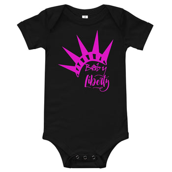 Baby Liberty Baby short sleeve one piece - Proud Libertarian - Rachael Revolution