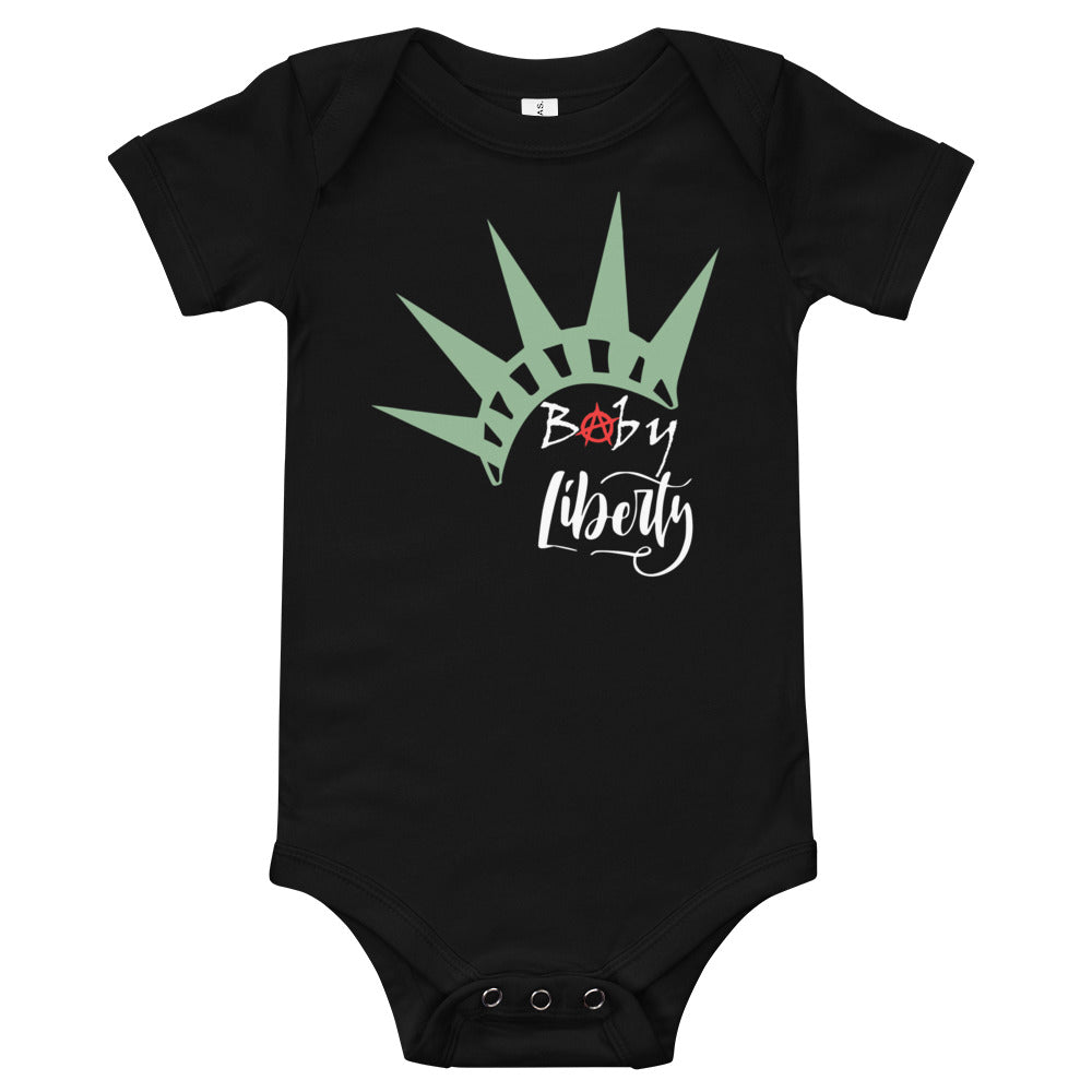 Baby Liberty Baby short sleeve one piece - Proud Libertarian - Rachael Revolution