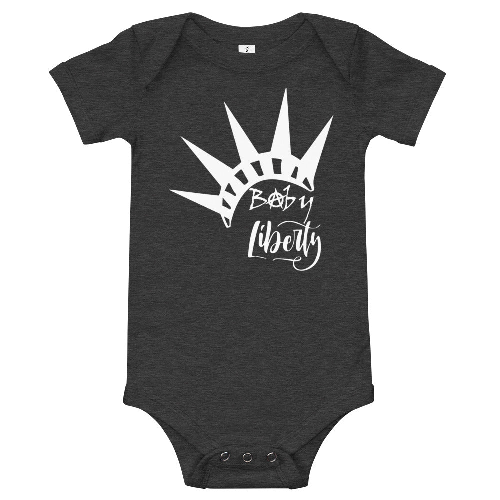 Baby Liberty Baby short sleeve one piece - Proud Libertarian - Rachael Revolution