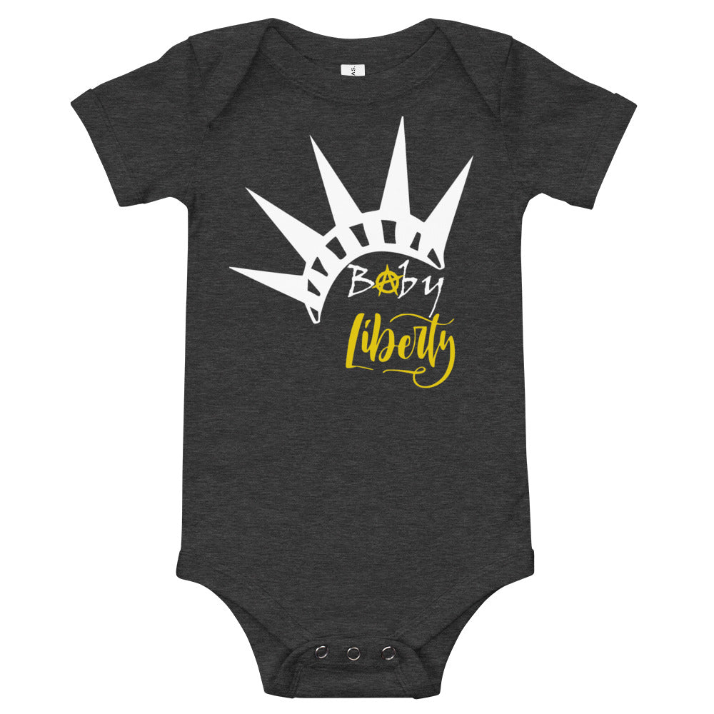 Baby Liberty Baby short sleeve one piece - Proud Libertarian - Rachael Revolution