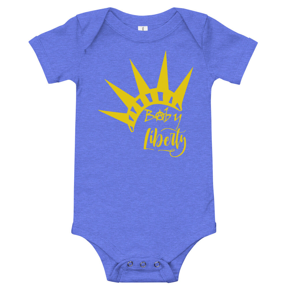 Baby Liberty Baby short sleeve one piece - Proud Libertarian - Rachael Revolution