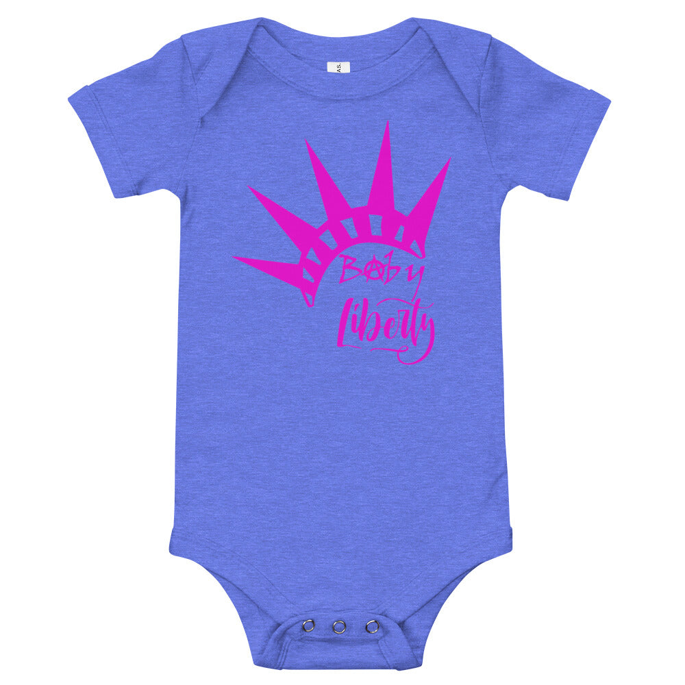 Baby Liberty Baby short sleeve one piece - Proud Libertarian - Rachael Revolution