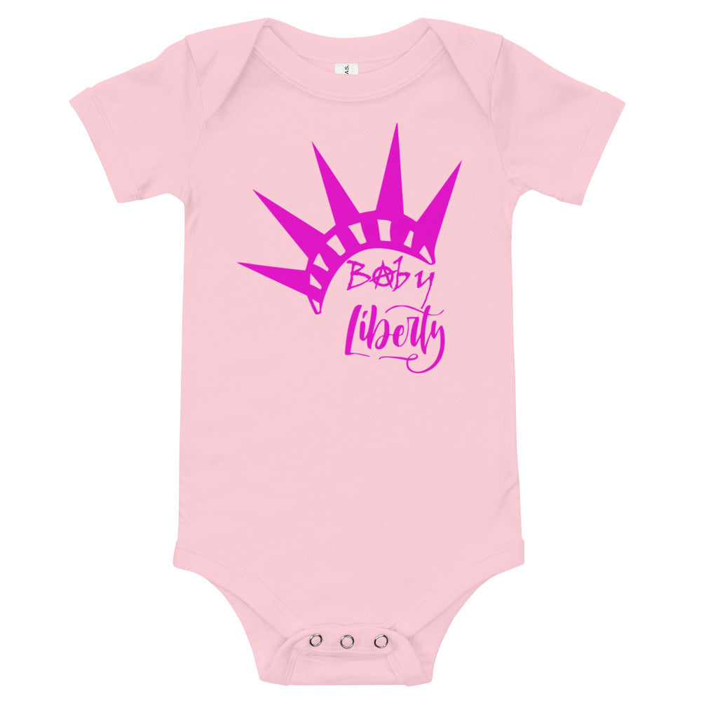 Baby Liberty Baby short sleeve one piece - Proud Libertarian - Rachael Revolution