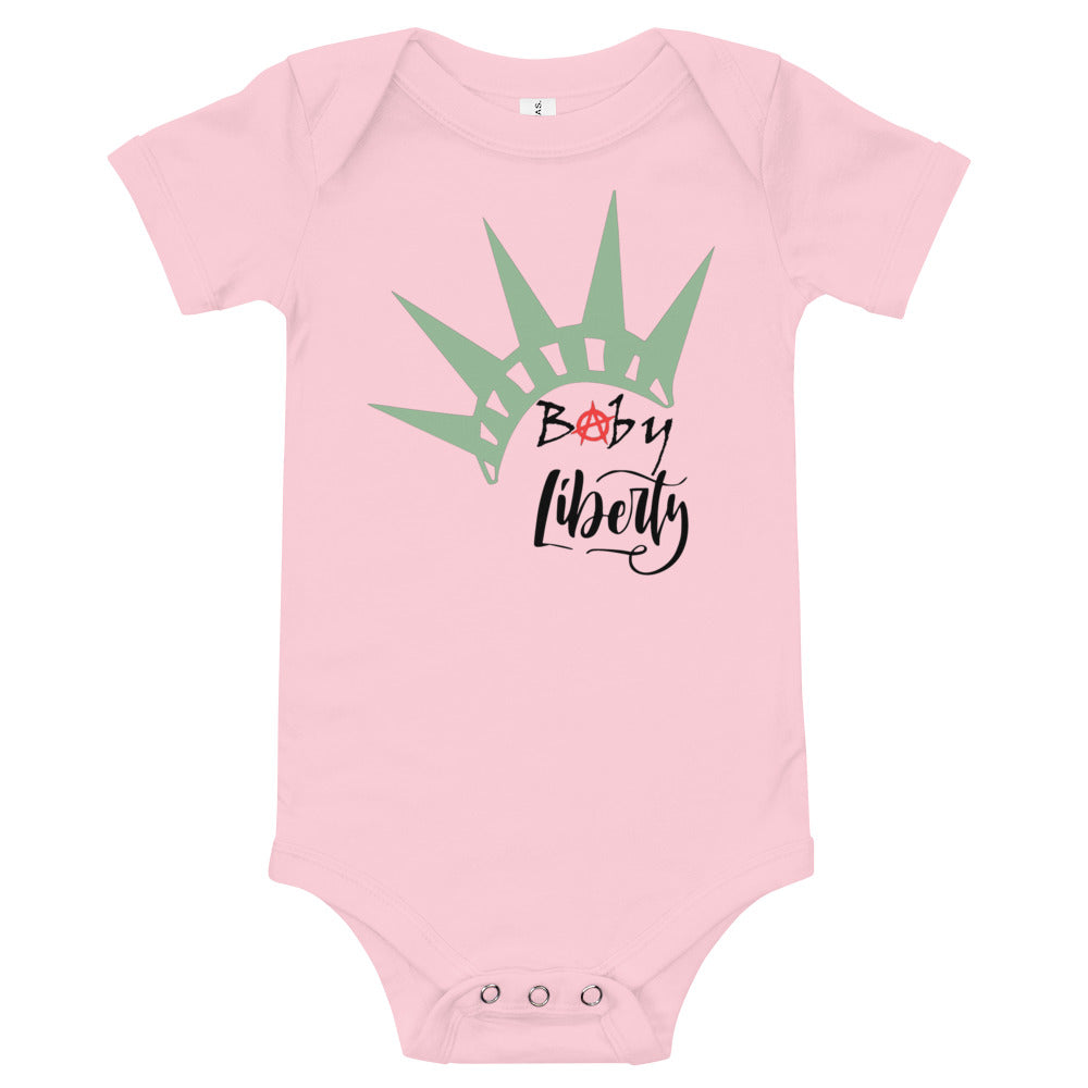 Baby Liberty Baby short sleeve one piece - Proud Libertarian - Rachael Revolution